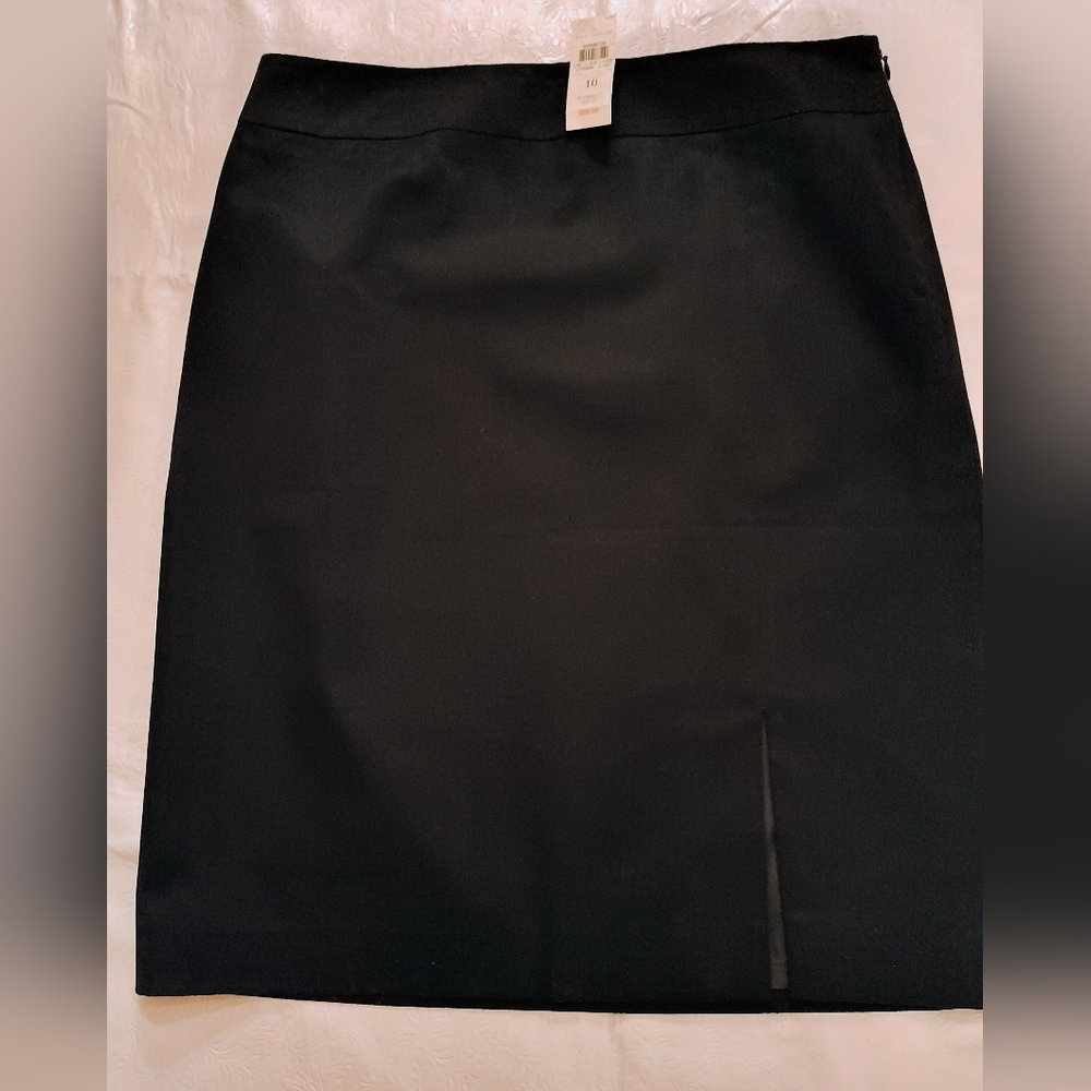 Ann Taylor Classic Navy Mini Skirt - Picture 4 of 9